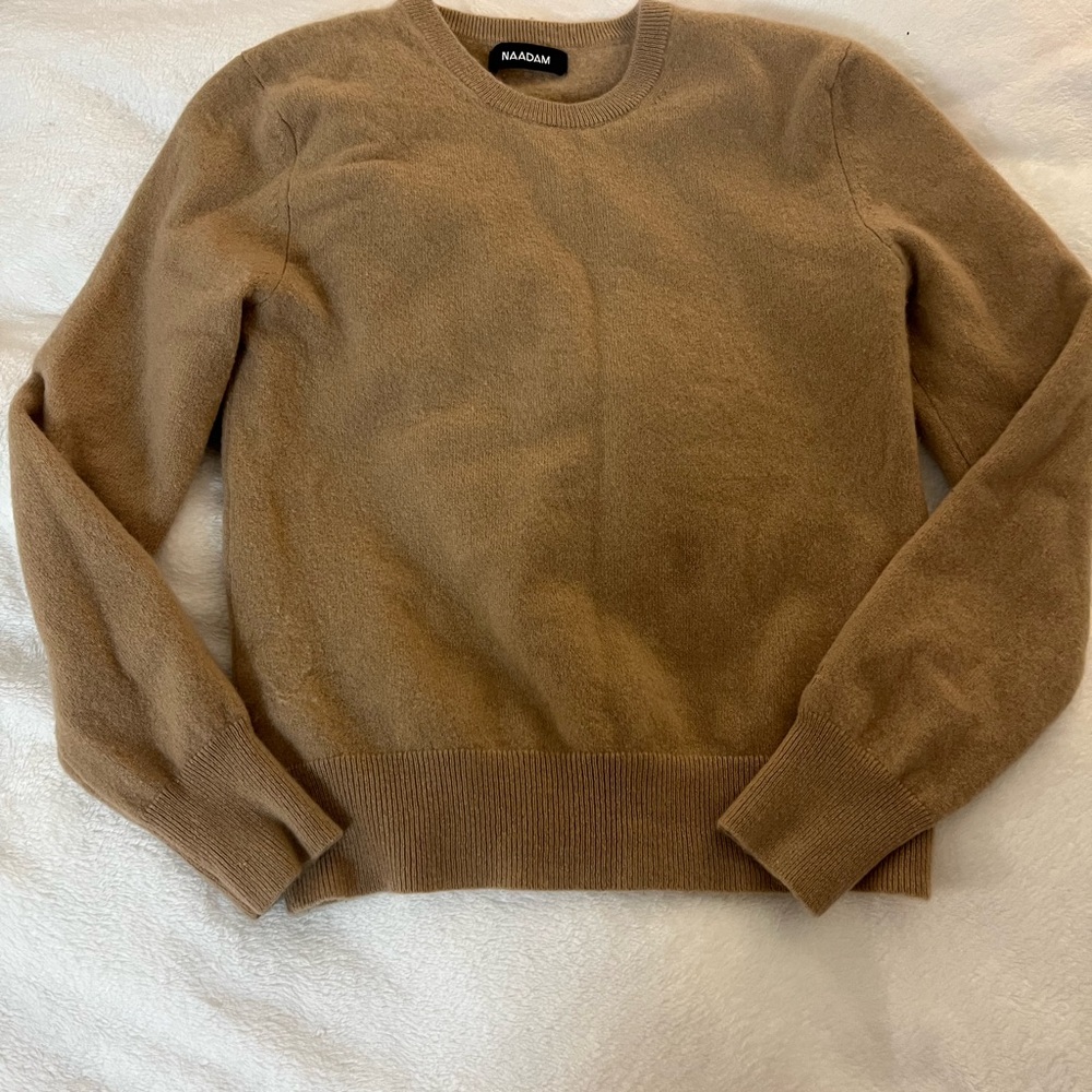 NAADAM Tan Cashmere Sweater (XS)
